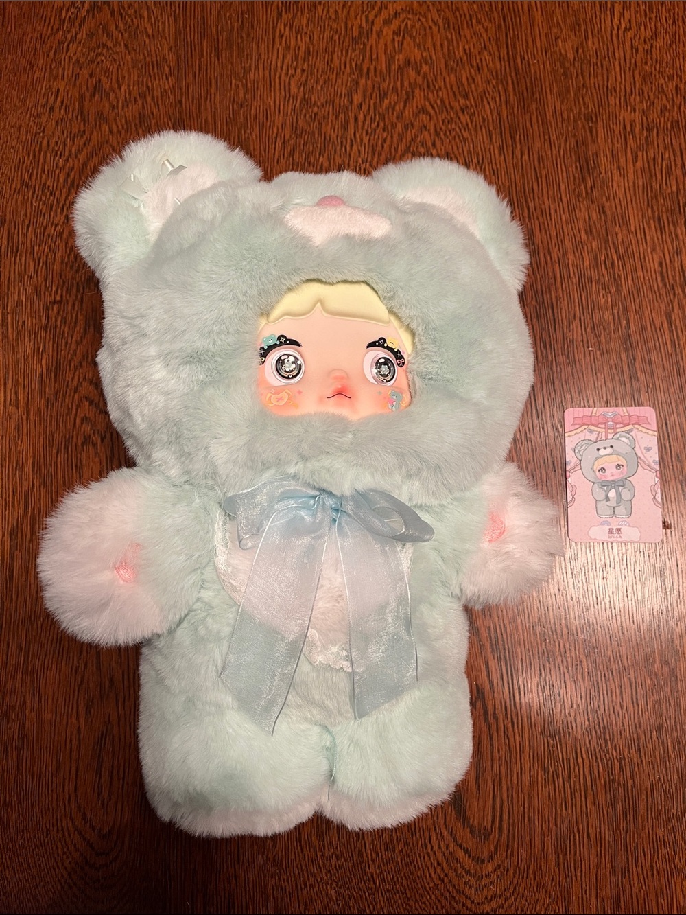 Hi Toy x Nommi 400% Good Night Bear Series Interactive Plush 13”- Star